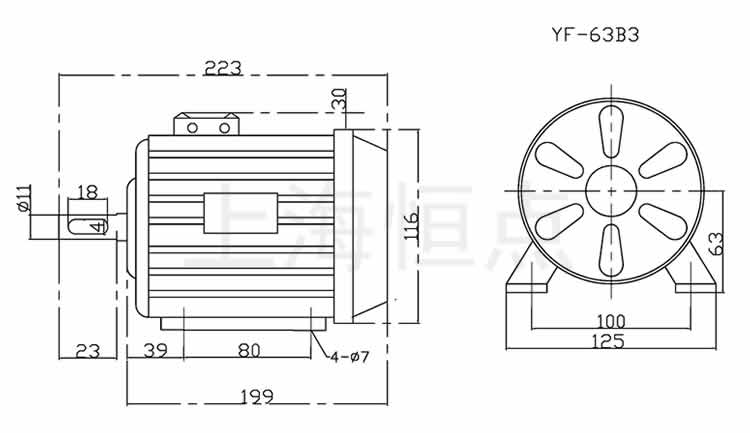 YF63-B3 Y0.18KW-4P늙CߴD